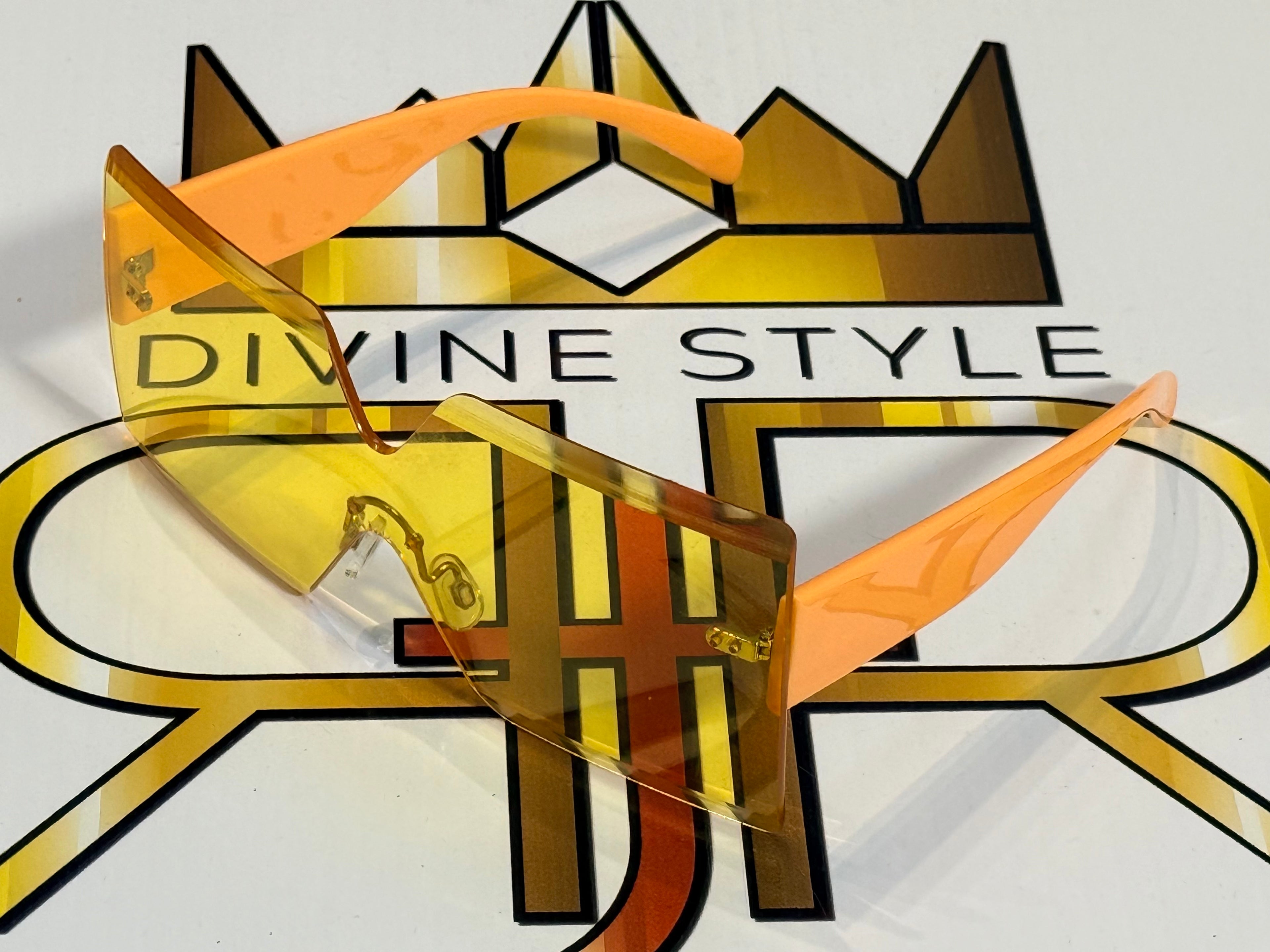 Orange Oversized Square Vision